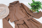 Womens Coffee Colored Trench Coat