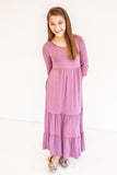 Girls Tiered Bottom Maxi Dress (2 colors)