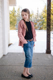Girls Linen Utility Jacket (Two Colors)