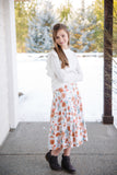 Girls Floral Midi Skirt (2 colors)